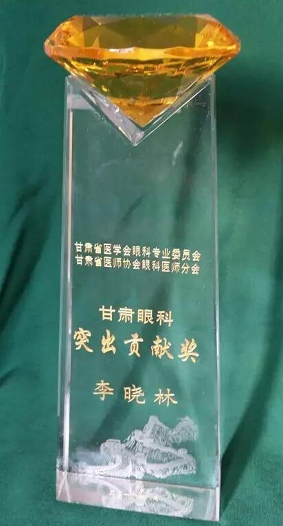 蘭州普瑞眼視光醫(yī)院院長李曉林榮獲甘肅省眼科事業(yè)突出貢獻